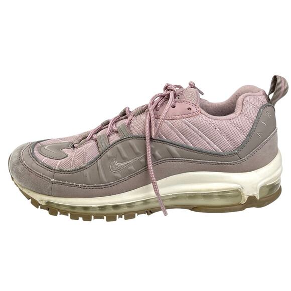 Nike Air Max 98 Pumice Pink Lace Up Low Top Athletic Running Sneakers Shoes 8 - Picture 1 of 5